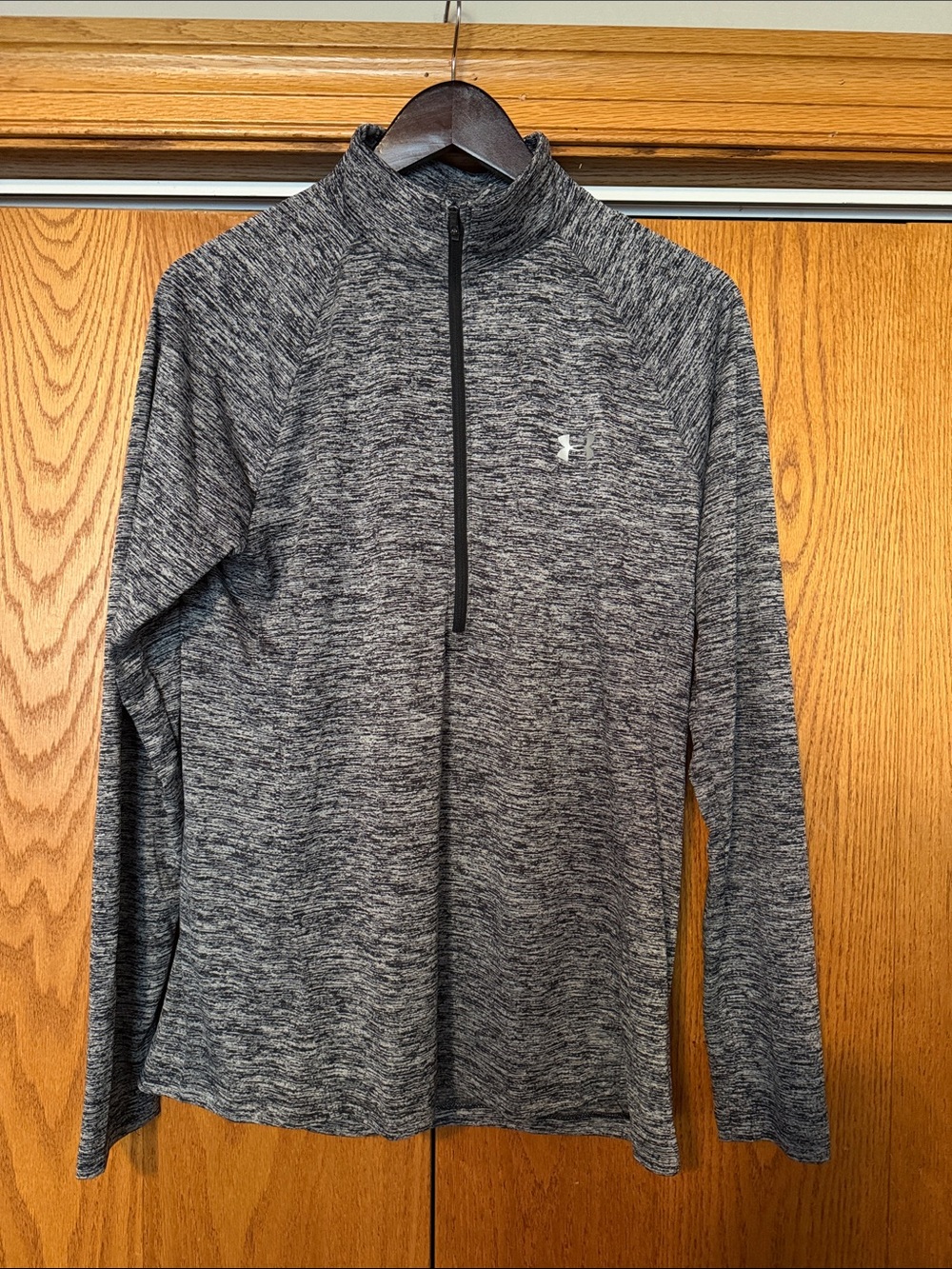 Under Armour Heathered Charcoal Quarter-Zip Pullover